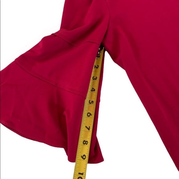 LAUNDRY by Shelli Segal Choker Peplum Sleeve Blouse - Picture 5 of 7